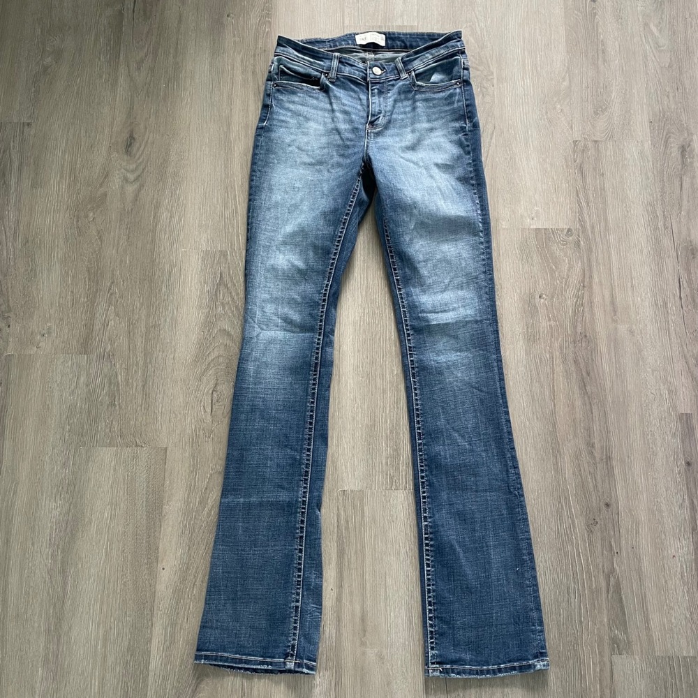 BKE Payton Bootcut Jeans Womens 28x35.5 Blue Good Mid Rise Tailored ABK769